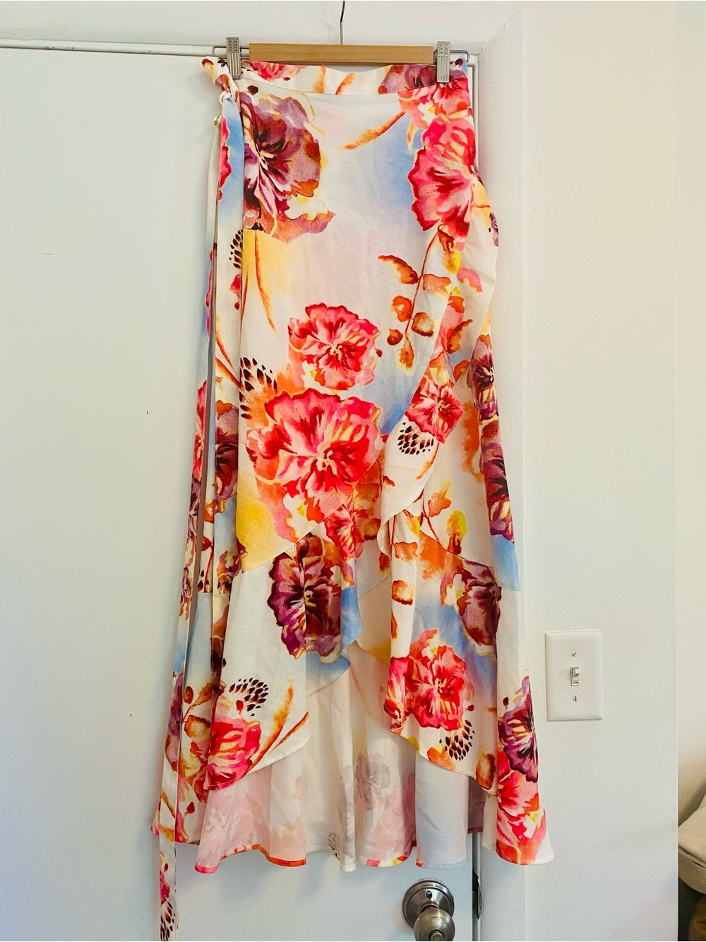 NWT Agua Bendita Floral Skirt Set - Pink, Orange, Yellow - Picture 8 of 11